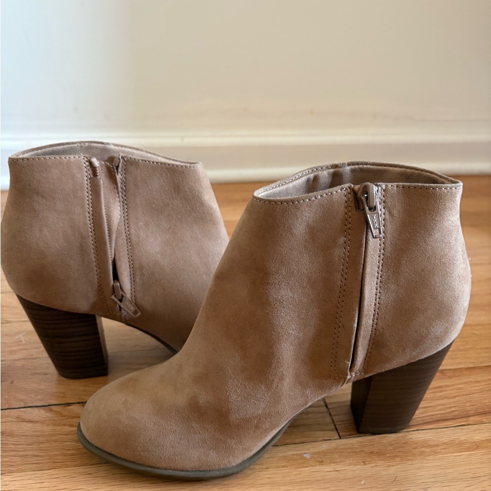 Tan Suede Ankle Boots